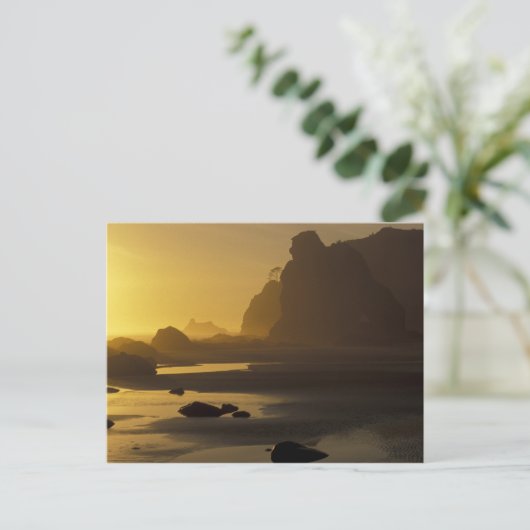 USA, Washington, Olympic Nat'l Park, Sunset, Briefkaart (Staand voorkant)