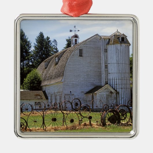 USA, Washington, Pullman, Barn Metalen Ornament (Voorkant)
