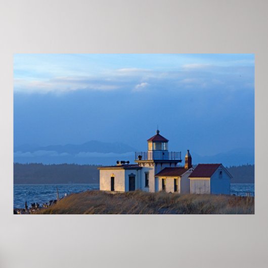 USA, Washington, Seattle, Puget Sound Poster (Voorkant)