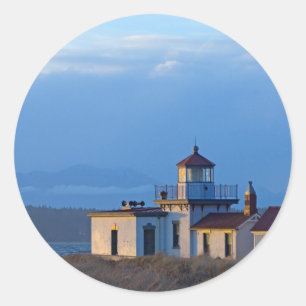 USA, Washington, Seattle, Puget Sound Ronde Sticker