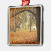 USA, Washington, Spokane, Manito Park, herfst 2 Metalen Ornament (Links)