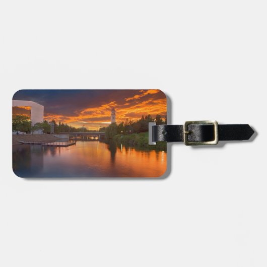 USA, Washington, Spokane, Riverfront Park Bagagelabel (Voorkant horizontaal)