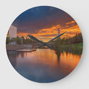USA, Washington, Spokane, Riverfront Park Grote Klok