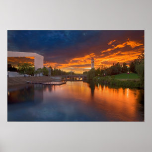 USA, Washington, Spokane, Riverfront Park Poster