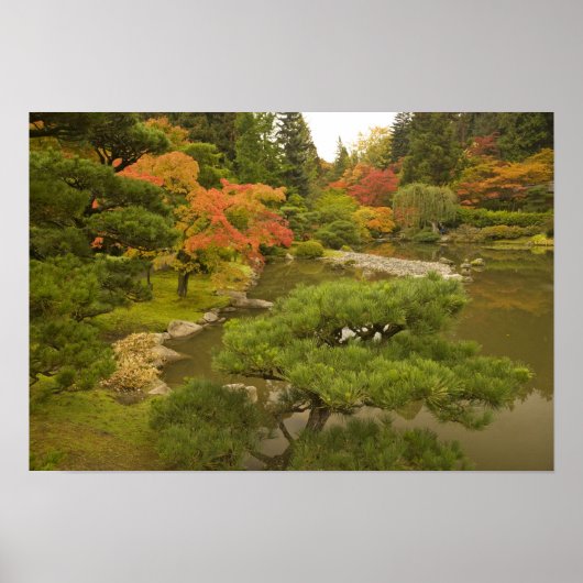 USA, Washington State, Seattle. Japanese Poster (Voorkant)