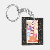 "USA will rise again" Sleutelhanger (Voorkant Links)