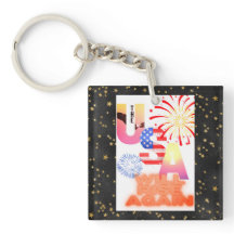 "USA will rise again" Sleutelhanger