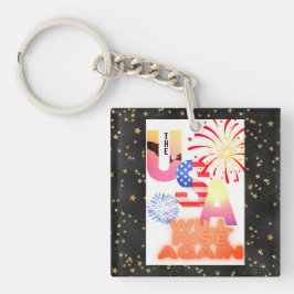 "USA will rise again" Sleutelhanger