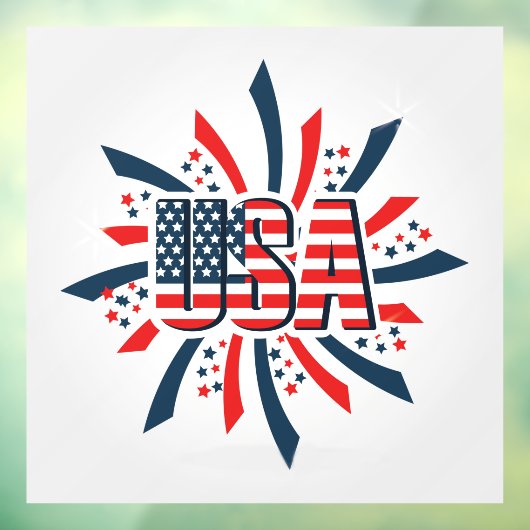 USA Window Cling Raamsticker