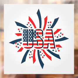 USA Window Cling Raamsticker