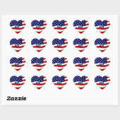 USA-With Love_ Hart Sticker (Vel)