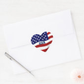 USA-With Love_ Hart Sticker (Envelop)