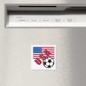 USA World Soccer Fan Tshirts Magneet (Insitu (Vaatwasser))