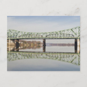 USA, WV, Parkersburg. Parkersburg-Belpre Briefkaart