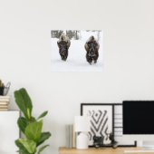 USA, WY, Yellowstone NP, American Bison (Bison) Poster (Thuiskantoor)