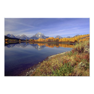 USA, Wyoming, Grand Teton National Park. Mt. 2 Foto Afdruk