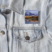 USA, Wyoming, Grand Teton National Park. Mt. Vierkante Button 5,1 Cm (In situ)