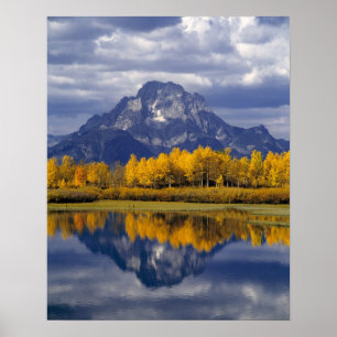 USA, Wyoming, Grand Teton NP. Tegen de Poster