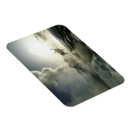 USA, Wyoming, Yellowstone National Park. Sunrise Magneet (Rechterzijde)