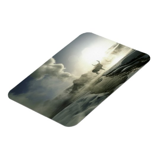 USA, Wyoming, Yellowstone National Park. Sunrise Magneet (Linkerzijde)