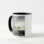 USA, Wyoming, Yellowstone National Park. Sunrise Mok (Voorkant links)