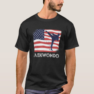 USA Zomer Sport Vlag Taekwondo Team Gear T-shirt