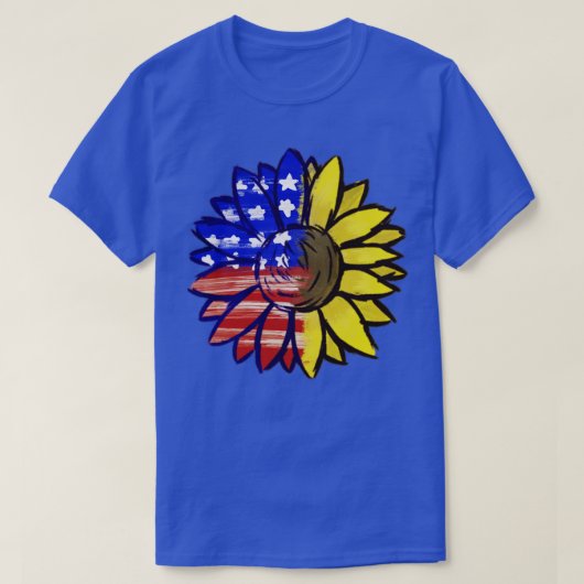 USA zonnebloem T-shirt (Design voorkant)