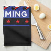 USA Zwemkunstwerk voor een zwemmer Theedoek (Quarter Fold)