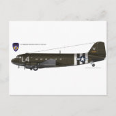 USAAF C-47 Skytrain Briefkaart (Voorkant)