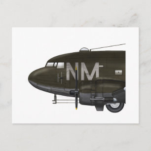 USAAF C-47 Skytrain nose art Briefkaart