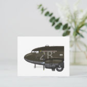 USAAF C-47 Skytrain nose art Briefkaart (Staand voorkant)