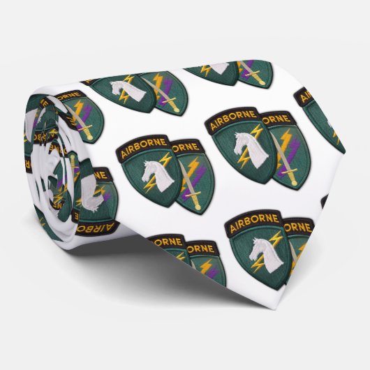 USACAPOC 1e Special OPS veteranen veteranen stropd Stropdas (Opgerold)