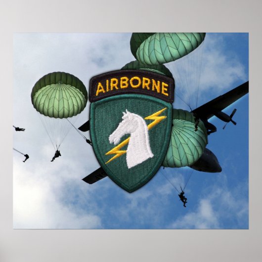 USACAPOC 1st Special Ops Patch Poster (Voorkant)