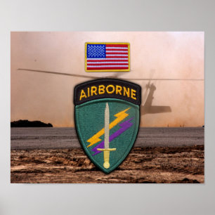 USACAPOC(A) 1e speciale Ops Vets patch Poster