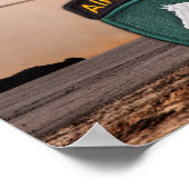 USACAPOC(A) 1e speciale Ops Vets patch Poster (Hoek)