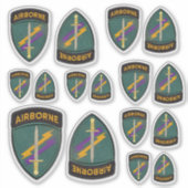 USACAPOC(A) Army Civil Affairs Contour Sticker (Voorkant)