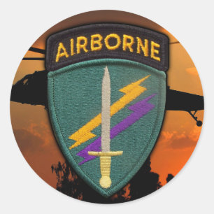 USACAPOC(A) Special Ops patch Veterans Veterans Ronde Sticker