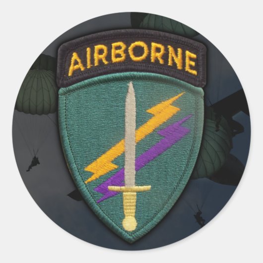 USACAPOC(A) Special Ops Psychologische operaties Ronde Sticker (Voorkant)