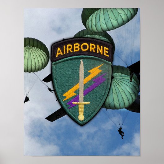 USACAPOC Special Ops Civil Affairs Patch Print (Voorkant)