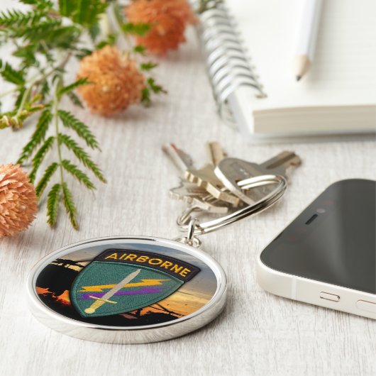 USACAPOC Special Ops Civil Affairs Patch Sleutelhanger (Zijkant)