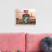 USACAPOC Special Ops veterans veterans patch Canvas Afdruk (Insitu (Woonkamer))