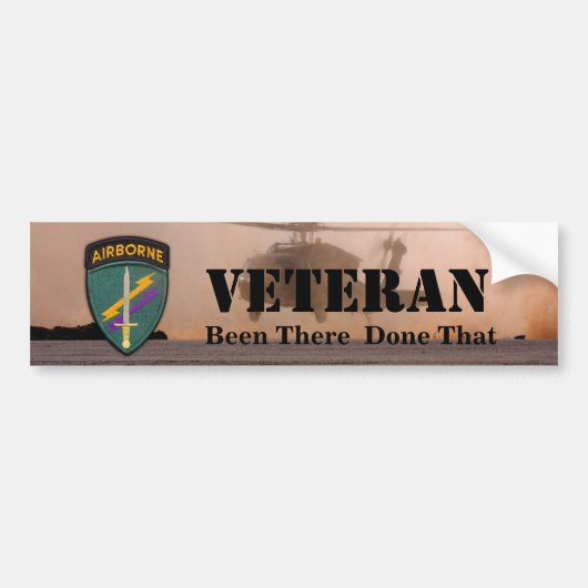 USACAPOC special ops veterans veterans veteranen b Bumpersticker (Voorkant)
