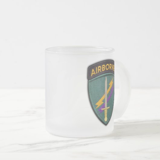 USACAPOC speciale veteranen voor burgerzaken Matglas Koffiemok (Voorkant rechts)