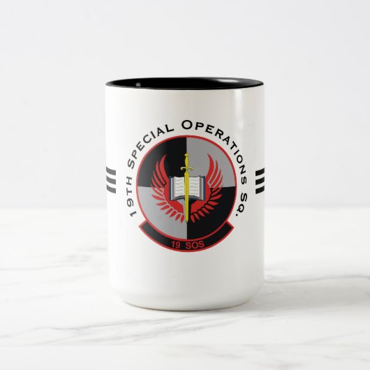 USAF - 19th Special Operations Sq. Tweekleurige Koffiemok (Center)