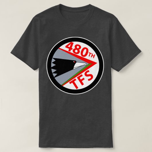 USAF 480th Tactical Fighter Squadron HK Vietnam WO T-shirt (Design voorkant)