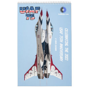 USAF 75e 12-maandelijkse kalender