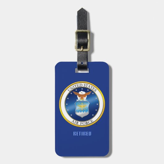 USAF-Bagagelabel Bagagelabel (Voorkant verticaal)