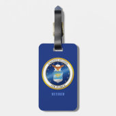 USAF-Bagagelabel Bagagelabel (Achterkant verticaal)