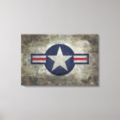 USAF Classic retro stijl Roundel Canvas Afdruk (Voorkant)