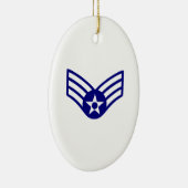 USAF E-4 SENIOR AIRMAN KERAMISCH ORNAMENT (Rechts)